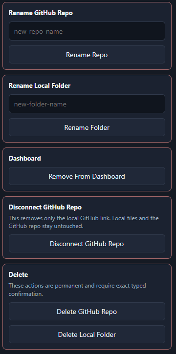 Settings and backups